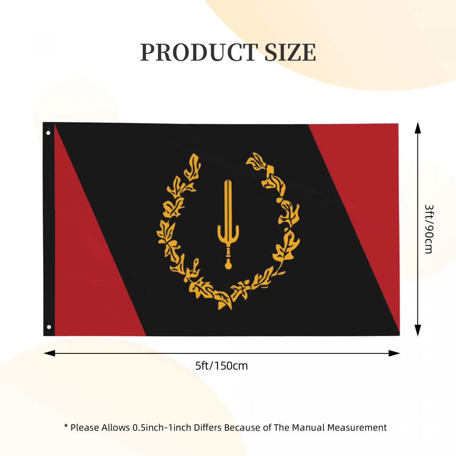 YINGFAN flag edge double stitching highlights durability for long-lasting display.