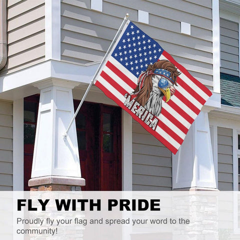 YINGFAN Merica-inspired flag makes a playful gift for patriots.
