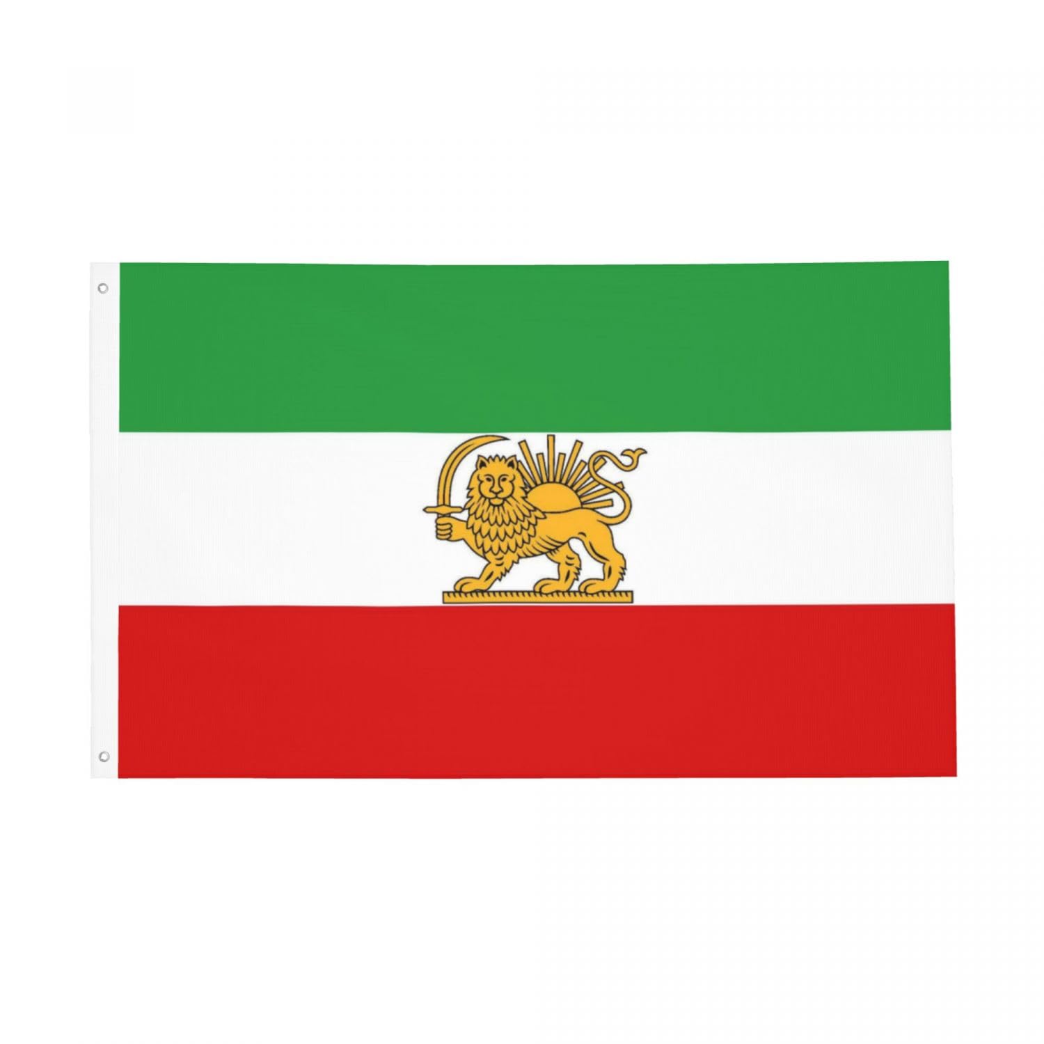 YINGFAN Iran flag 3x5ft Lion and Sun for outdoor display with fade-resistant colors.