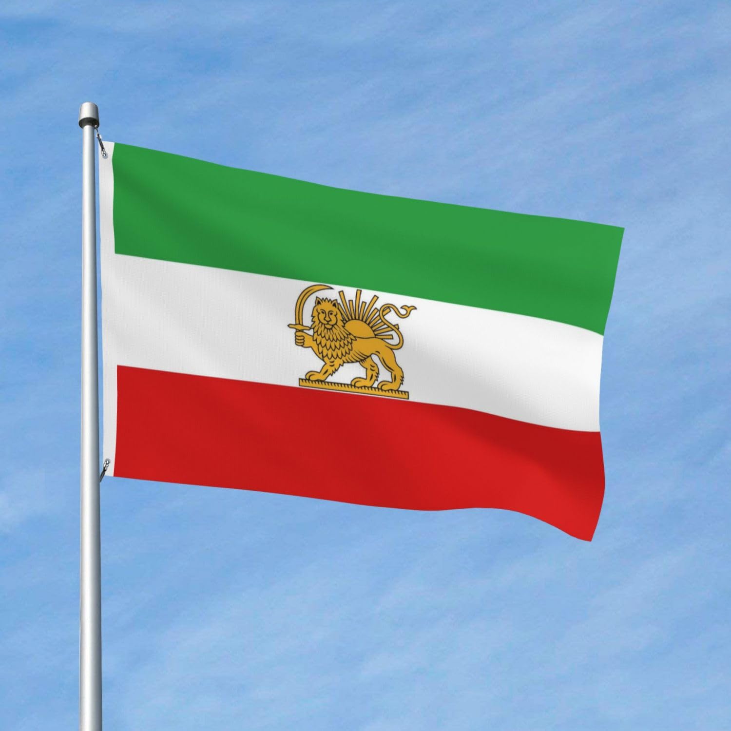 YINGFAN Iran flag suitable for indoor and outdoor use in any setting.