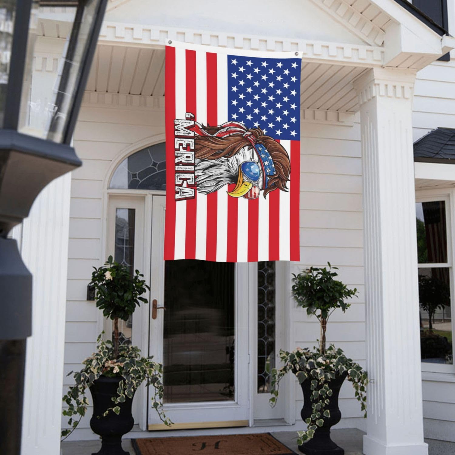 YINGFAN Merica flag with vivid colors for outdoor and indoor celebrations.