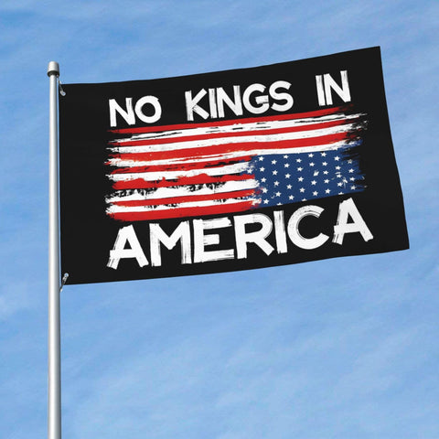 YINGFAN No Kings in America flag ideal for indoor wall decor and dorm rooms
