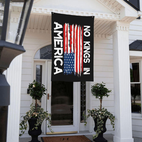 YINGFAN No Kings in America flag made of durable polyester for long-lasting use