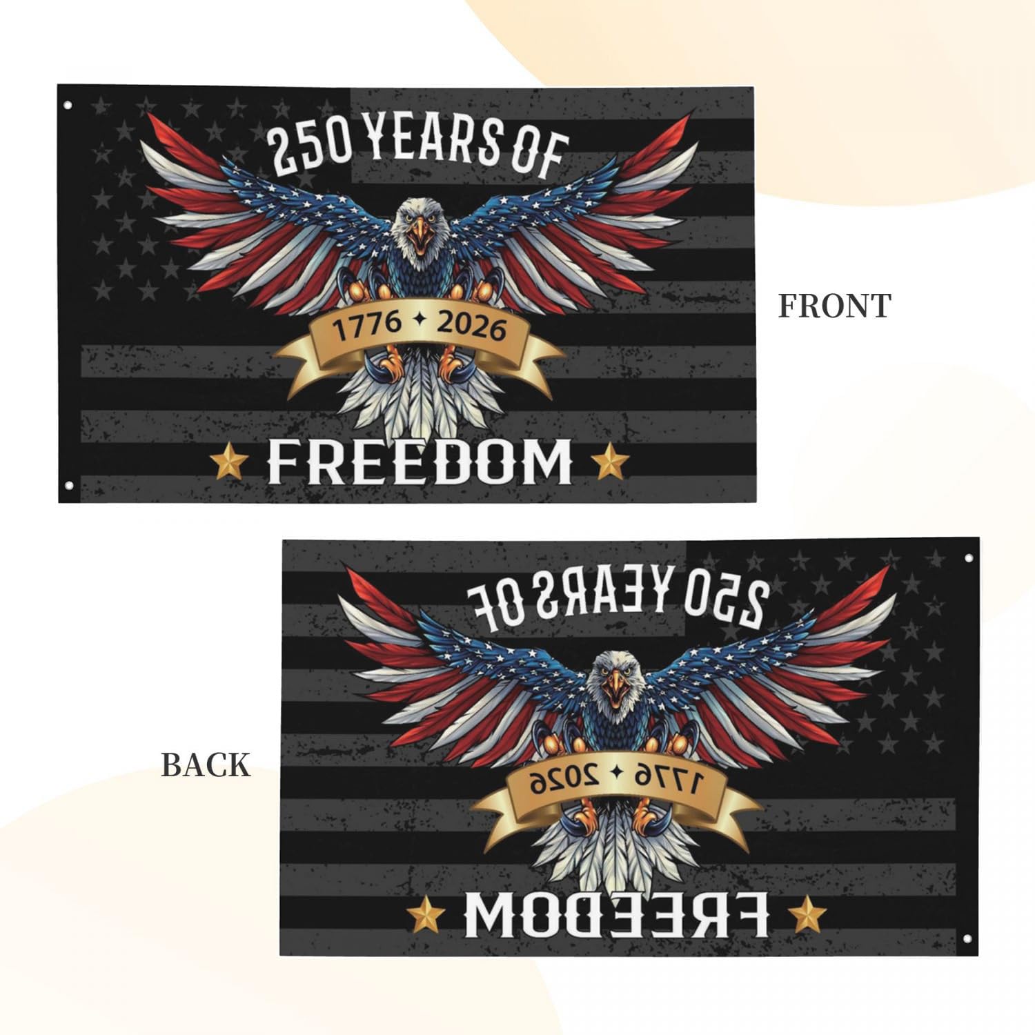 YINGFAN outdoor patriotic flag ideal for yard or porch displays.