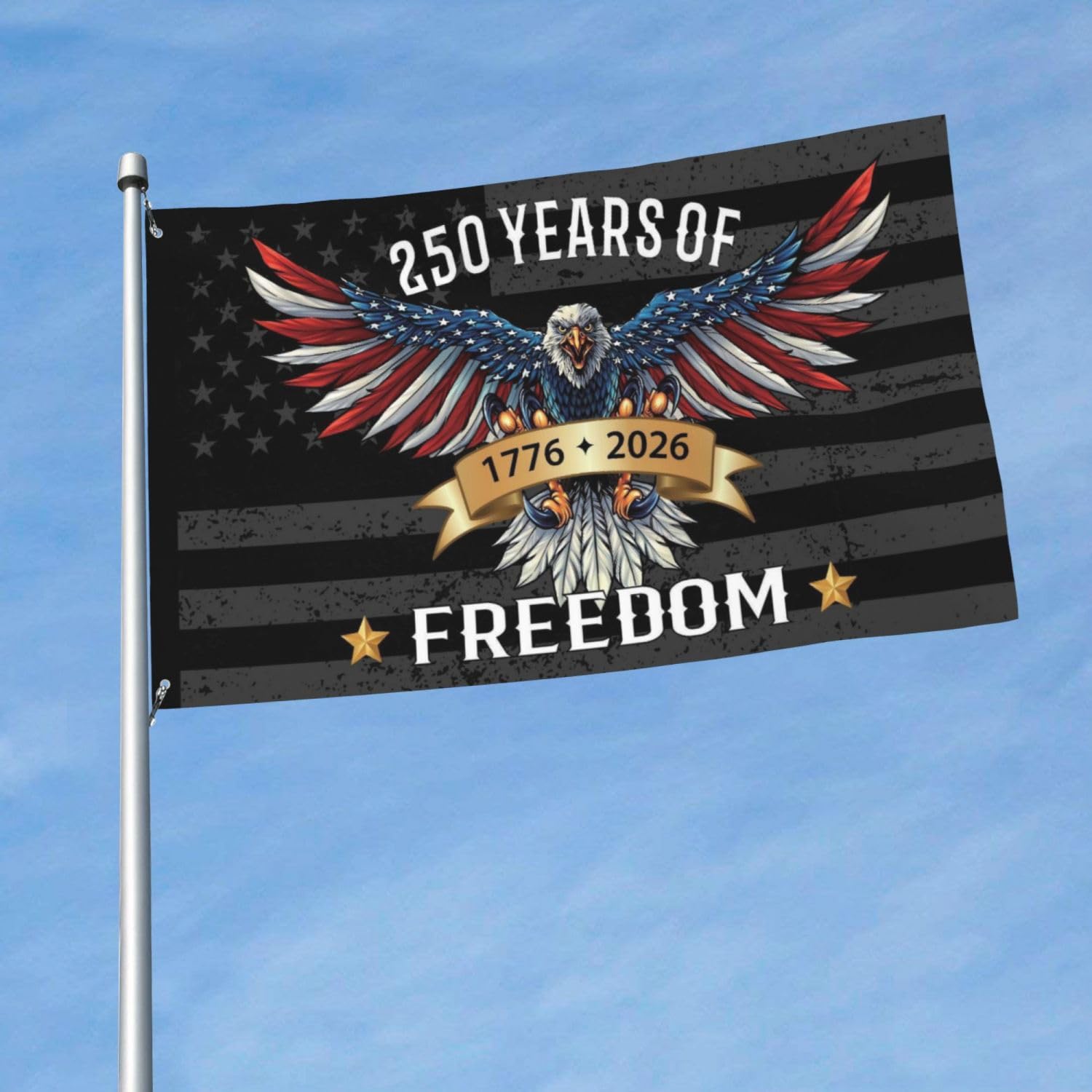 YINGFAN polyester 3x5ft flag, easy care and long-lasting color.