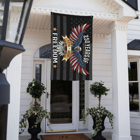 YINGFAN US 250th anniversary flag with brass grommets for outdoor use.