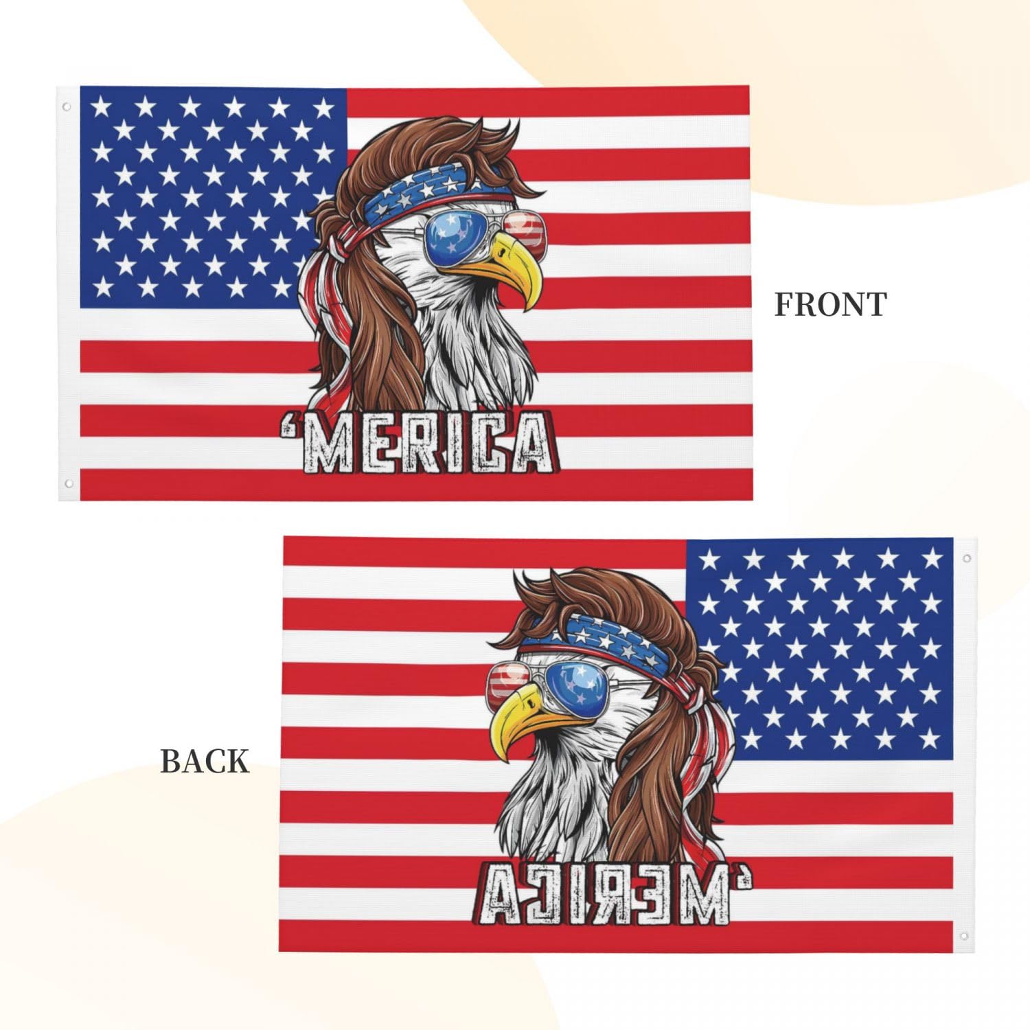 YINGFAN UV-resistant 3x5ft flag for long-lasting vivid display outdoors.