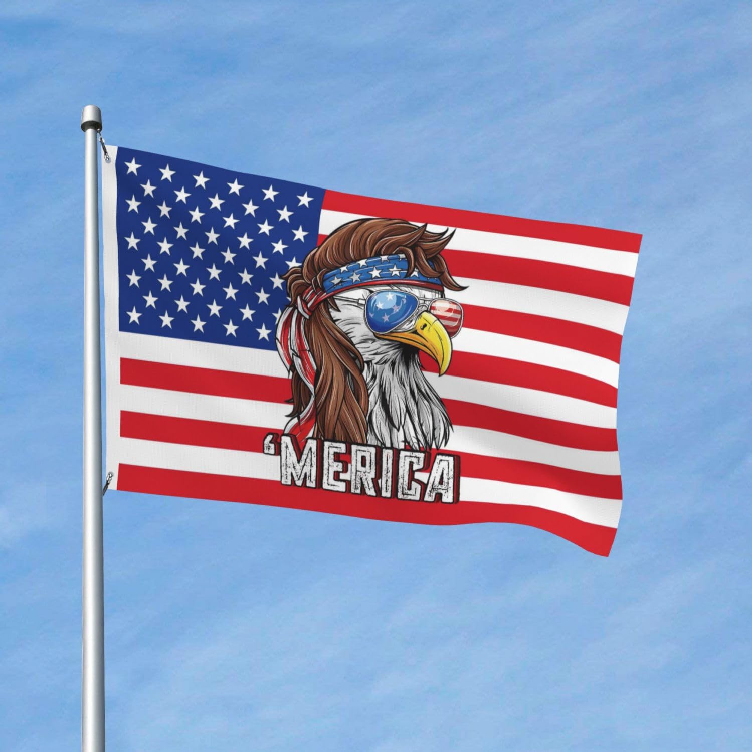 YINGFAN 3x5ft flag weather-ready with reinforced stitching for lasting use.