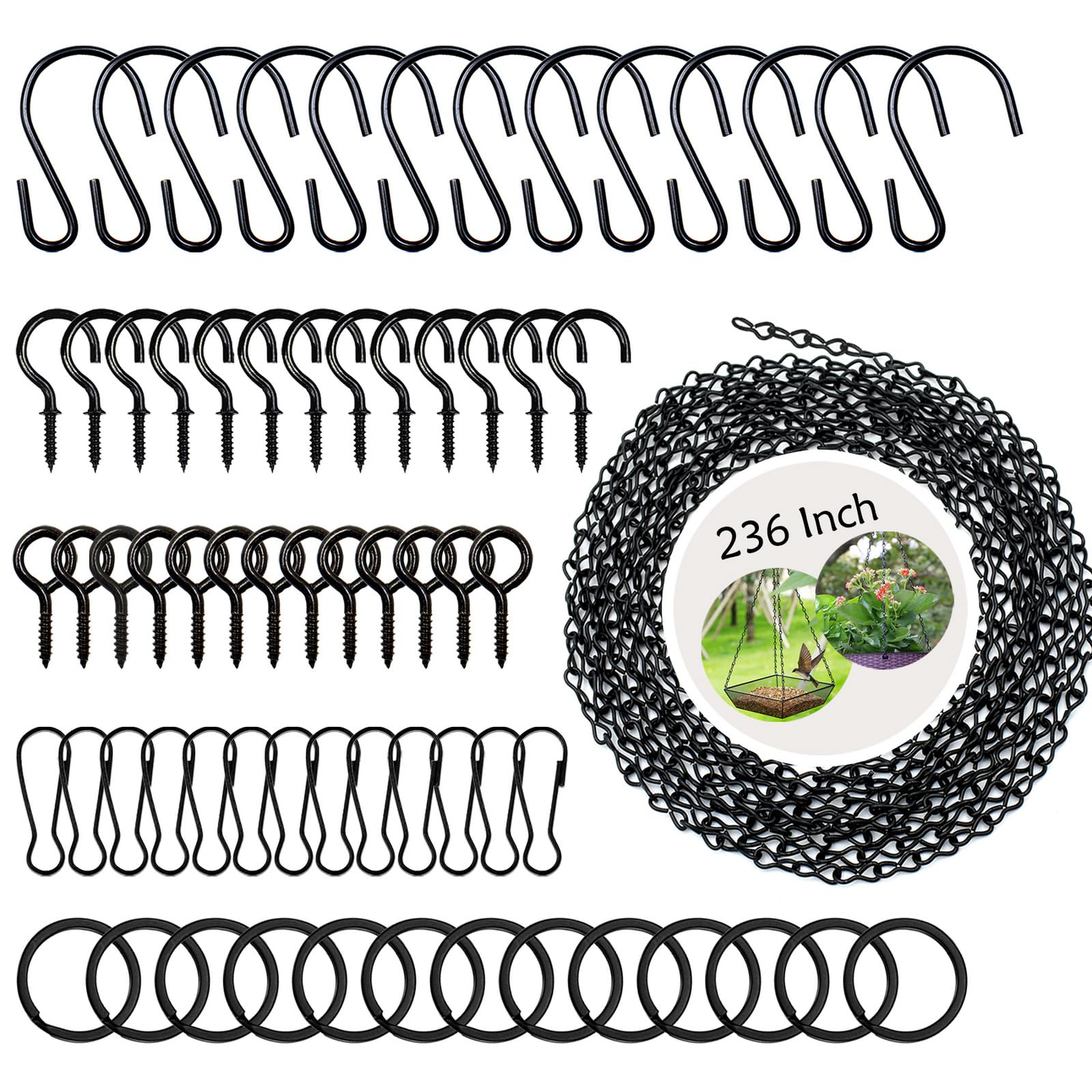 YINGFENG 236-inch hanging chains in box set for quick garden decor ideas