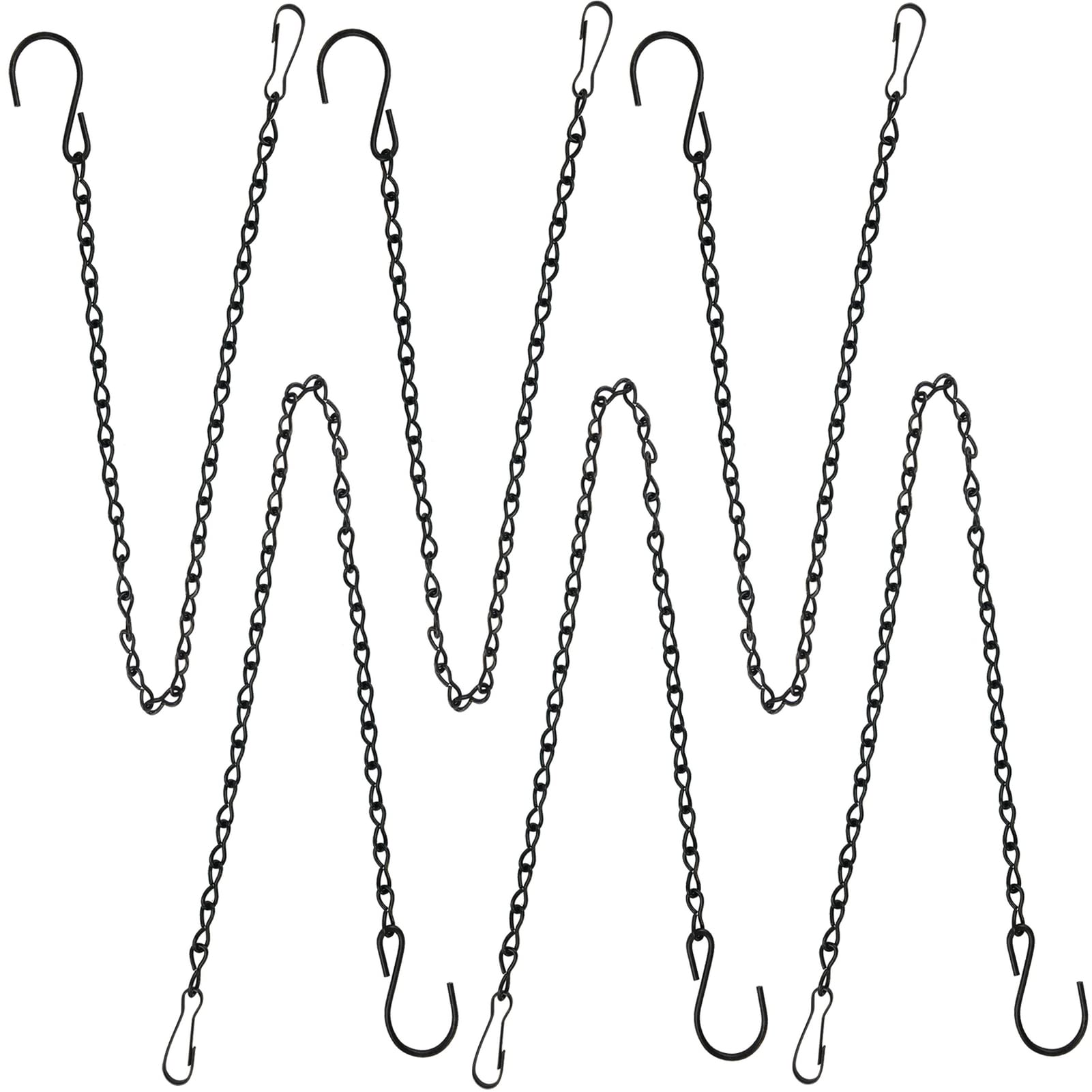 YINGFENG 6-pack hanging chains with 19.7 inch length for adjustable outdoor displays.