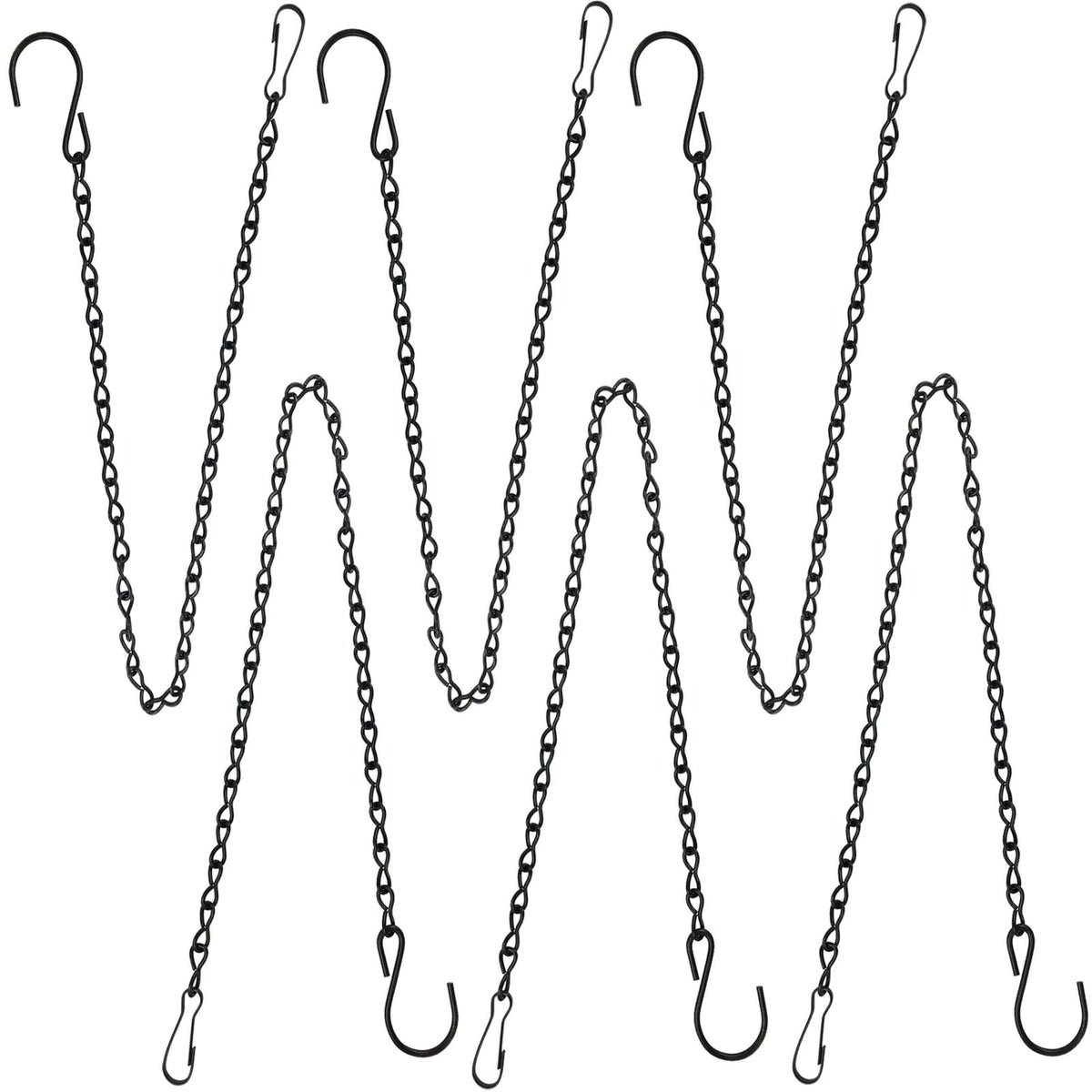 YINGFENG 6-pack hanging chains with 19.7 inch length for adjustable outdoor displays.