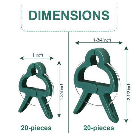 Yinghezu large 1-3/4 inch clip ring anchors thick stems to stakes for sturdy growth