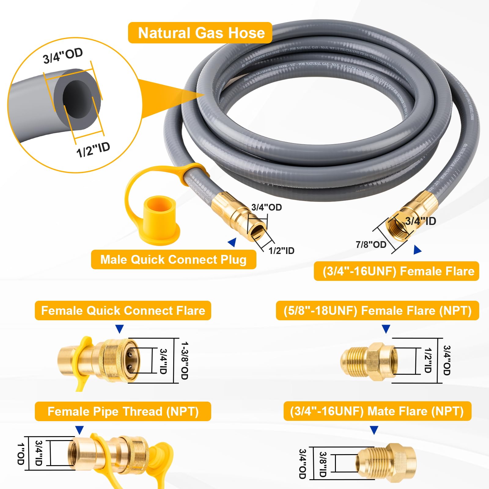 YINGKESI brass quick-connect fittings for tool-free setup
