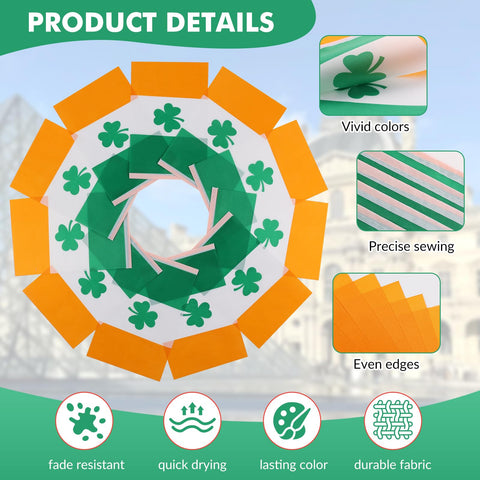 Yingnner Ireland Shamrock Flag Banner enhances classroom displays with cultural flair.
