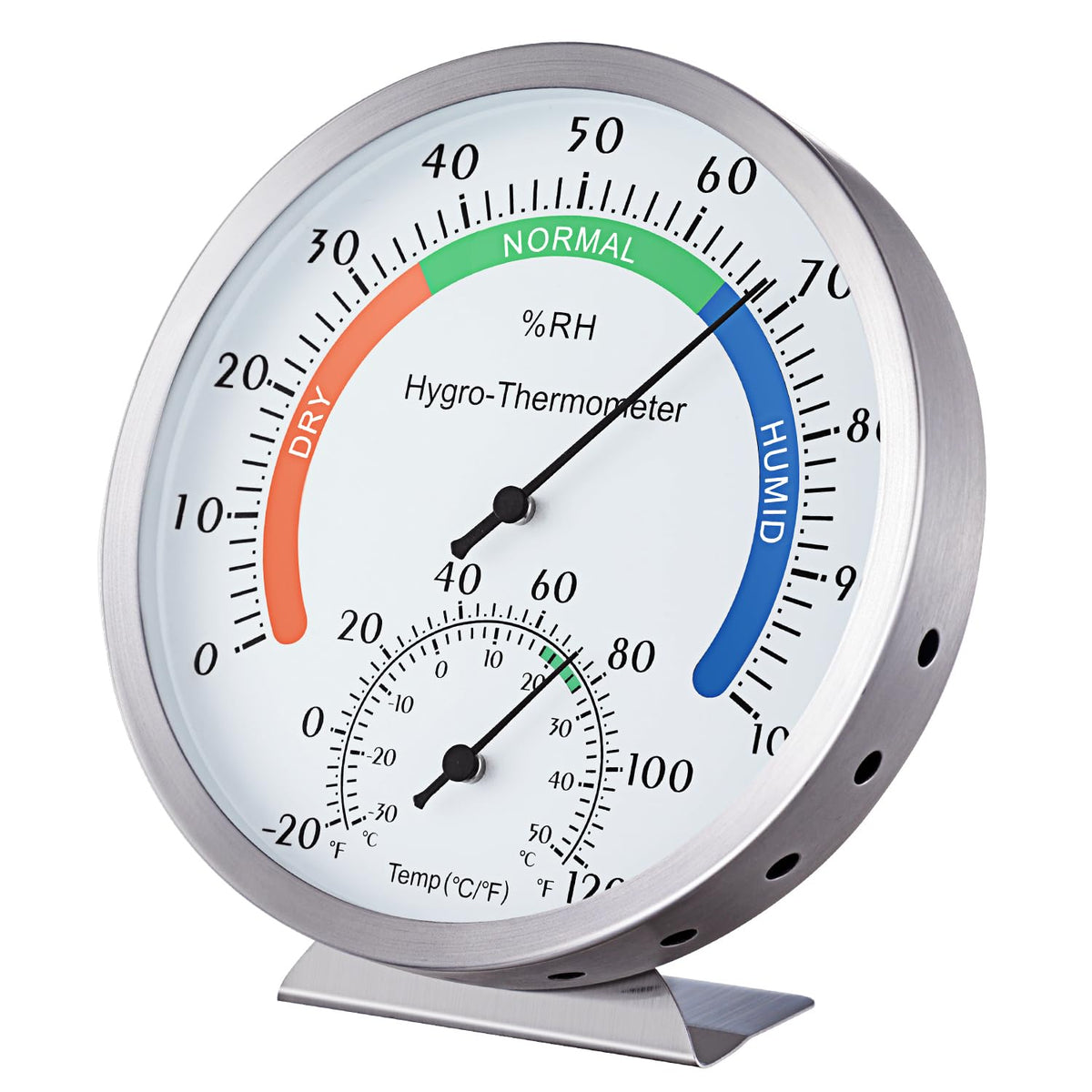 YingWing Hygro-Thermometer with 5-inch dial for easy indoor outdoor readings.