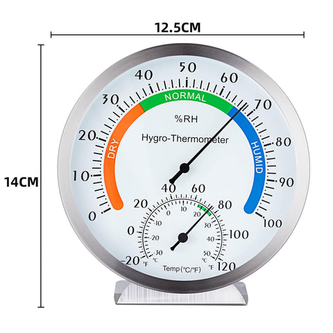 YingWing Hygro-Thermometer stainless steel shell durability for harsh settings.