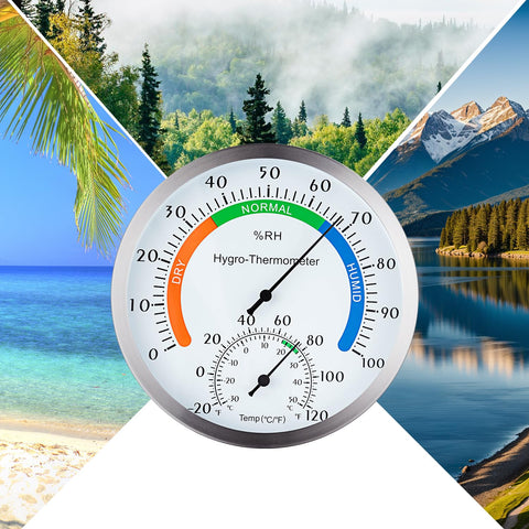 YingWing Hygro-Thermometer wall bracket and stand enable flexible placement.