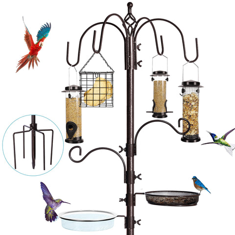 YINGYM 94-inch bird feeding station main pole offers sturdy garden support.