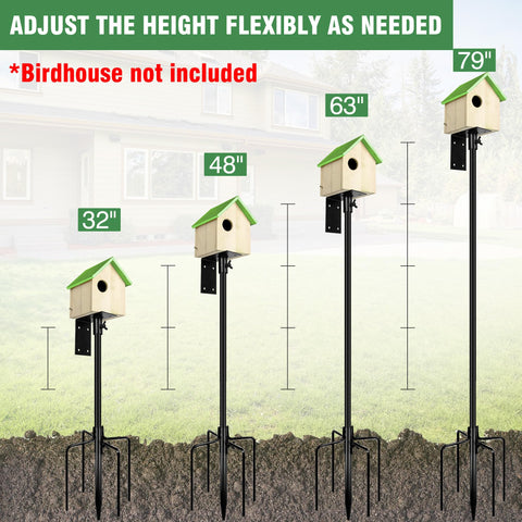 YINGYM pole base 5-prong offers a stable footprint on varied ground