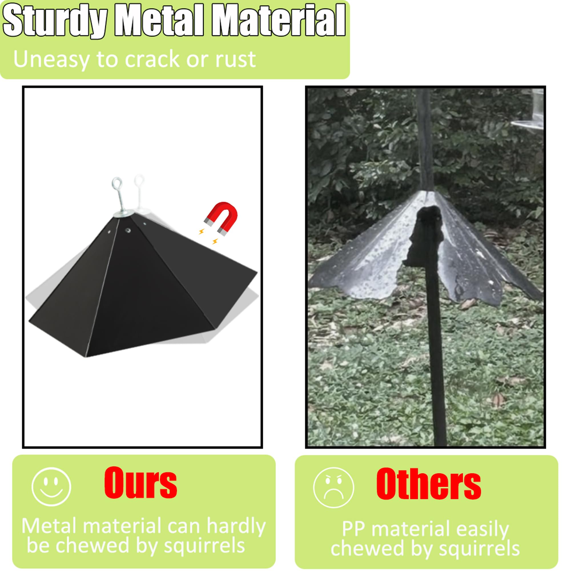 YINGYM bite-resistant metal surface delivers durable outdoor protection.