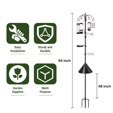 YINGYM melon seed feeder with tube provides variety for seed-loving birds