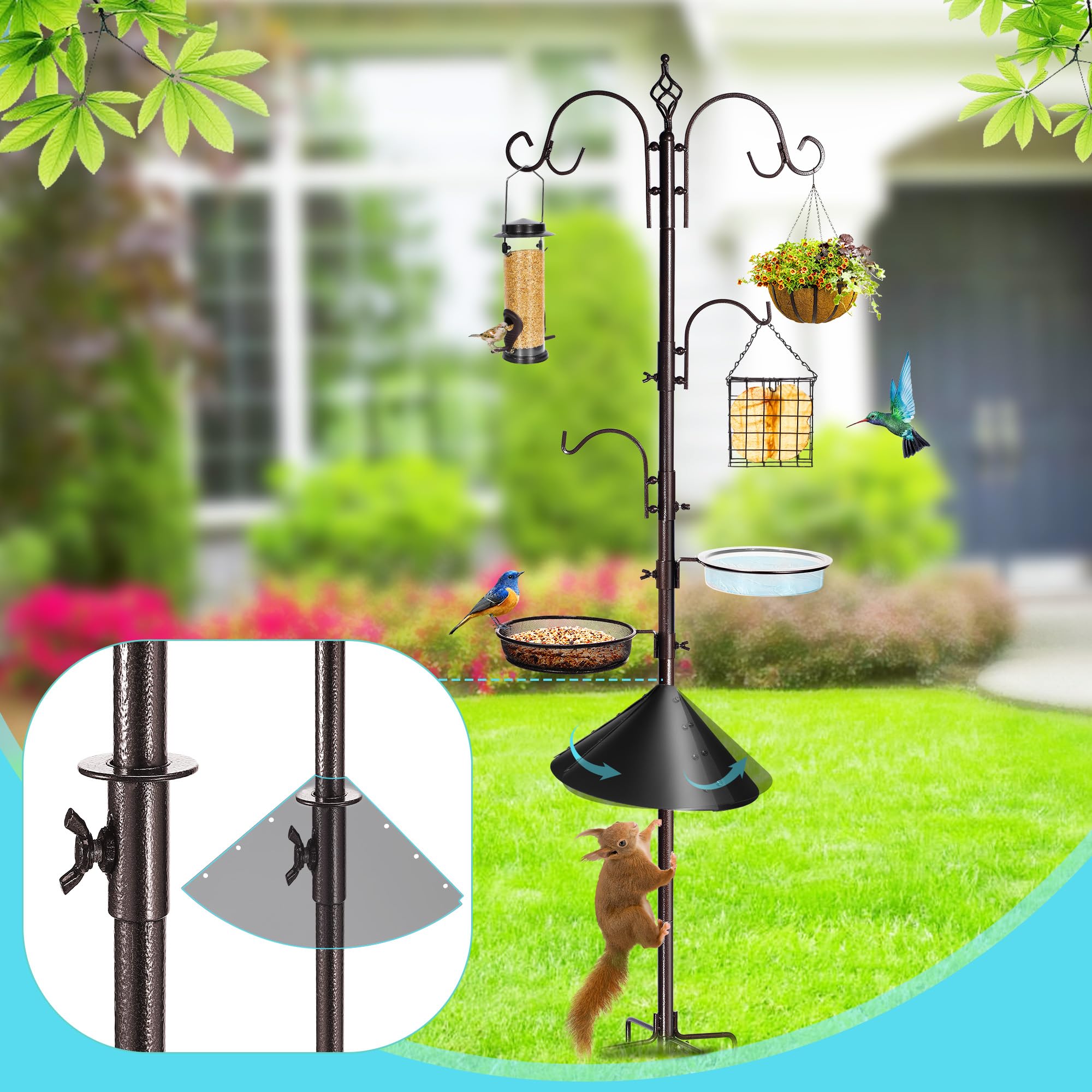 Sturdy metal suet feeder suitable for frequent feeding