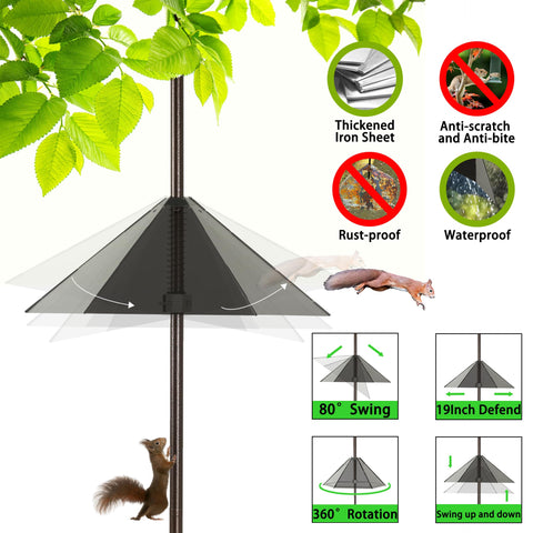 YINGYM outdoor pole mount baffle with screw kit for easy installation.