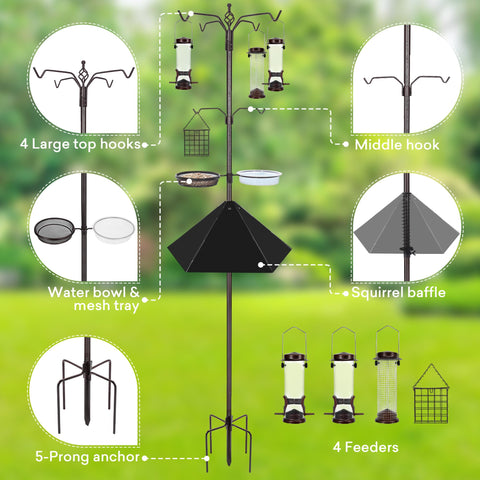 YINGYM squirrel-baffle 19-inch diameter deters squirrels and raccoons