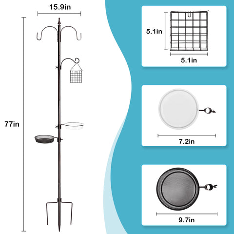 YINGYM three-prong-base ensures stable outdoor placement.
