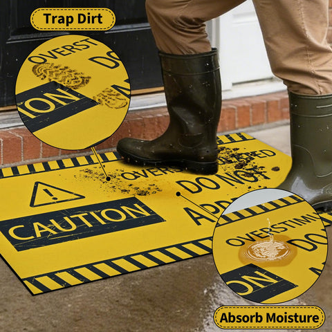 Yinhua non-slip rubber back keeps the mat securely in place for safe entry.
