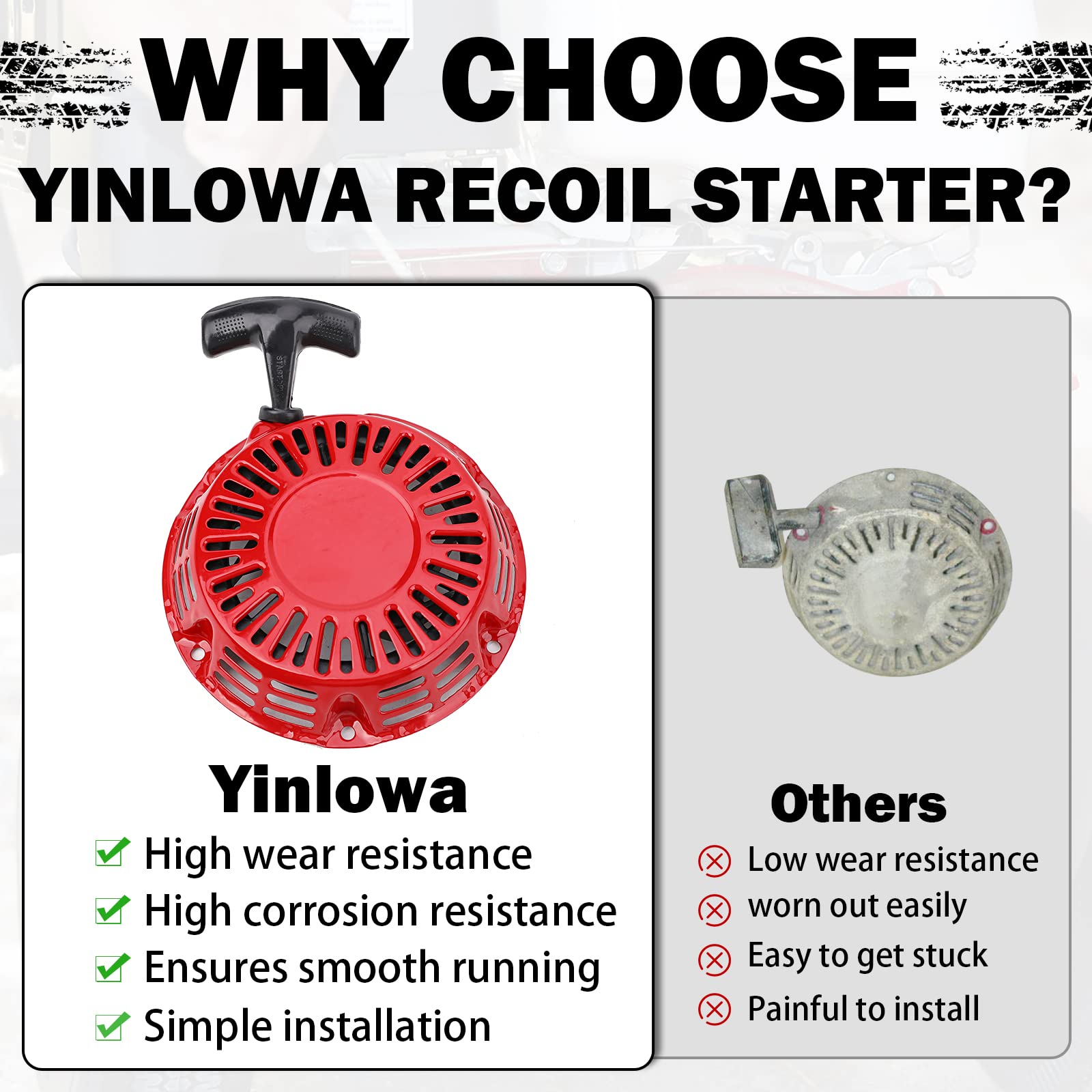 Yinlowa 1-year warranty for peace of mind
