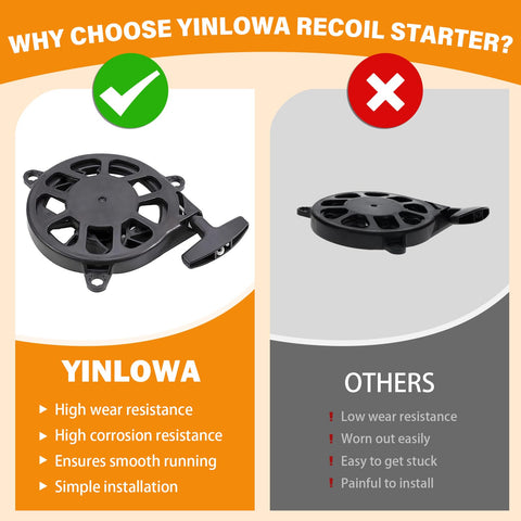 Yinlowa heavy-duty ABS pull rope for rugged outdoor use