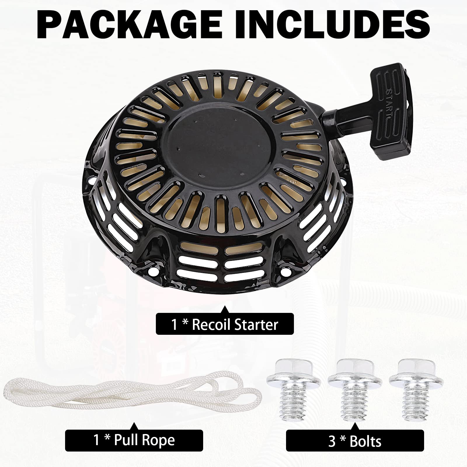 Compatibility notes for Yinlowa Predator 212 pull start with engine models