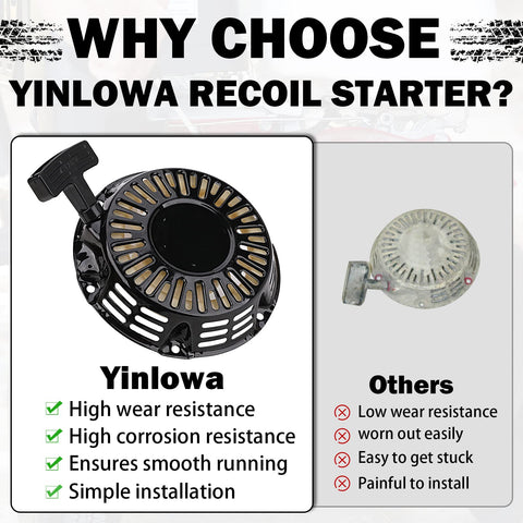 Recoil assembly detail of Yinlowa Predator 212 pull start component