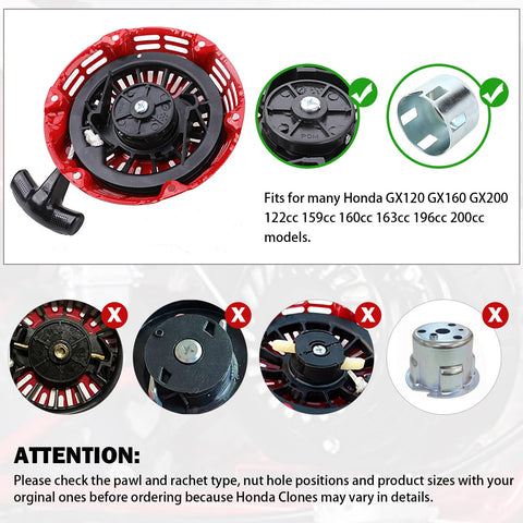 Yinlowa recoil pull start for Honda GX160 engine ensures smooth ignition
