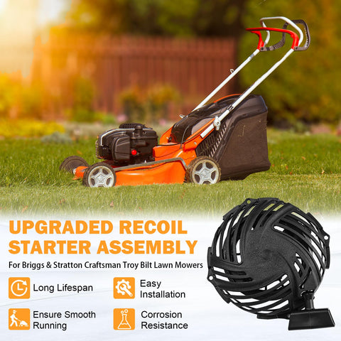 Yinlowa installation ready recoil starter mounted on mower deck