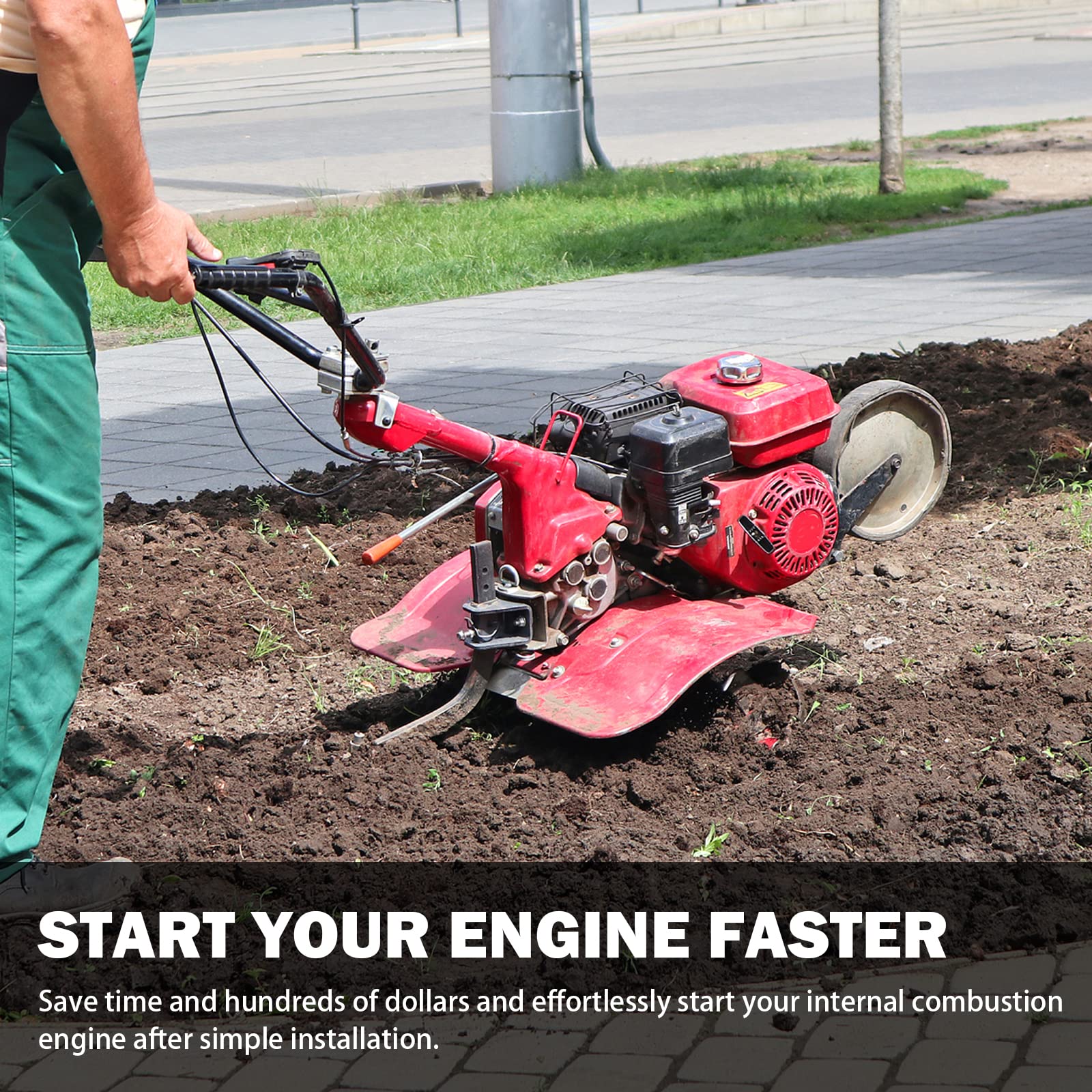 Yinlowa recoil starter for Honda GX390 assembly enables reliable starts.