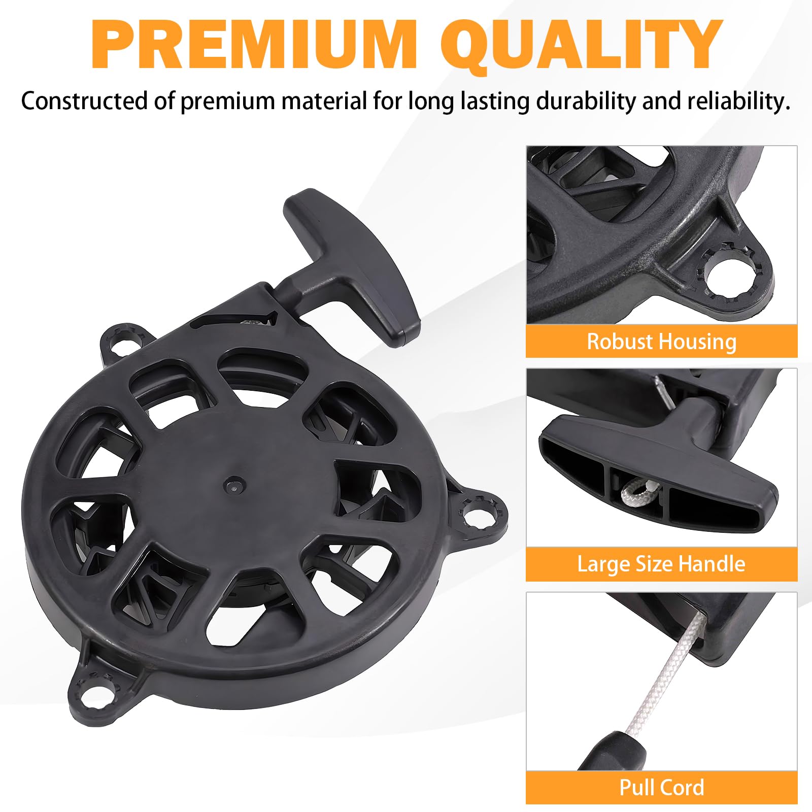 Yinlowa starter assembly compatible with HRN216 and HRX217 mowers