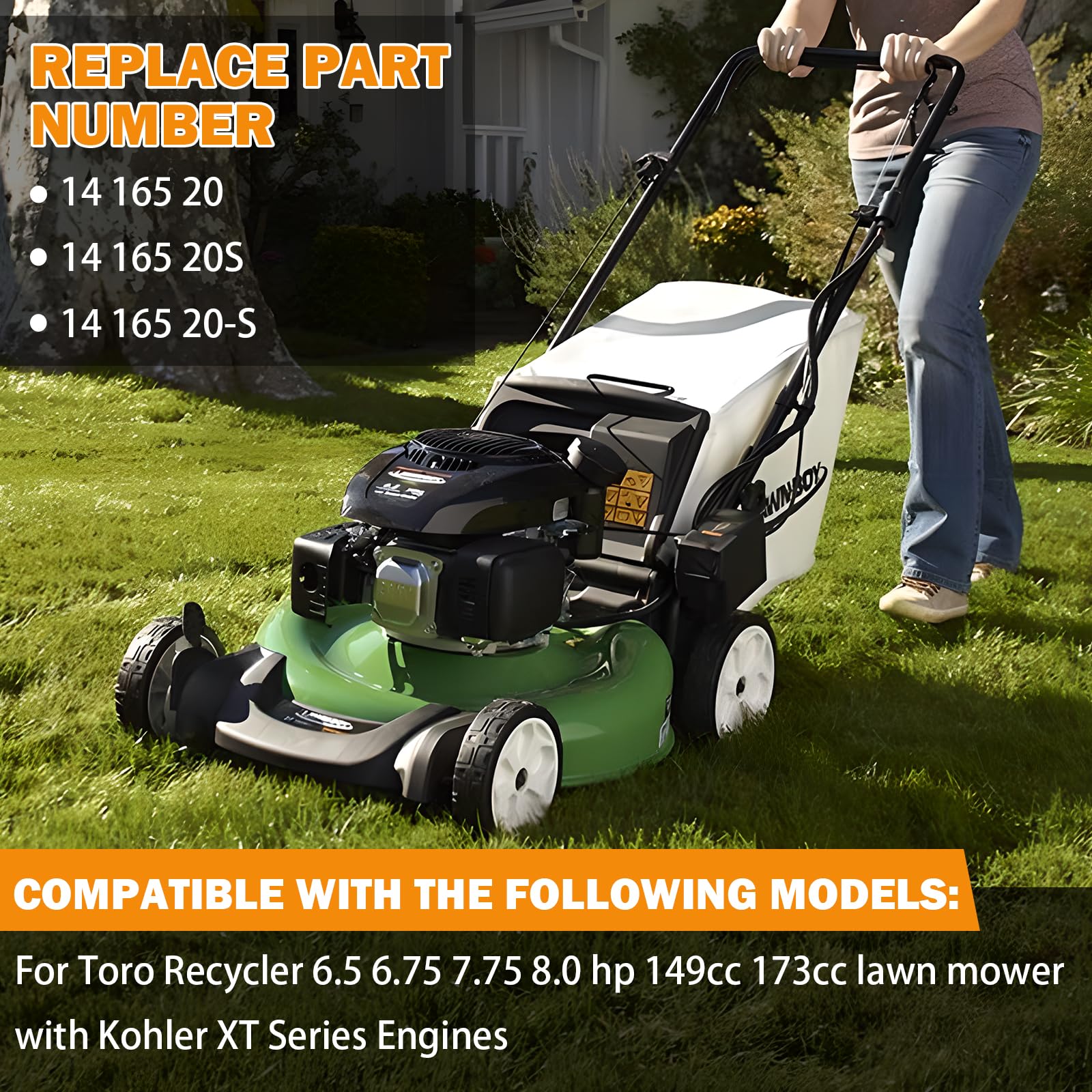 Yinlowa Toro 6-5hp starter close-up for smooth operation in use.