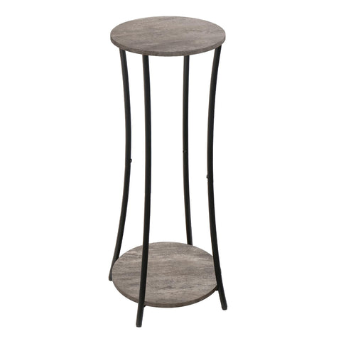 YINMIT round shelves provide stable plant arrangements with balanced aesthetics.