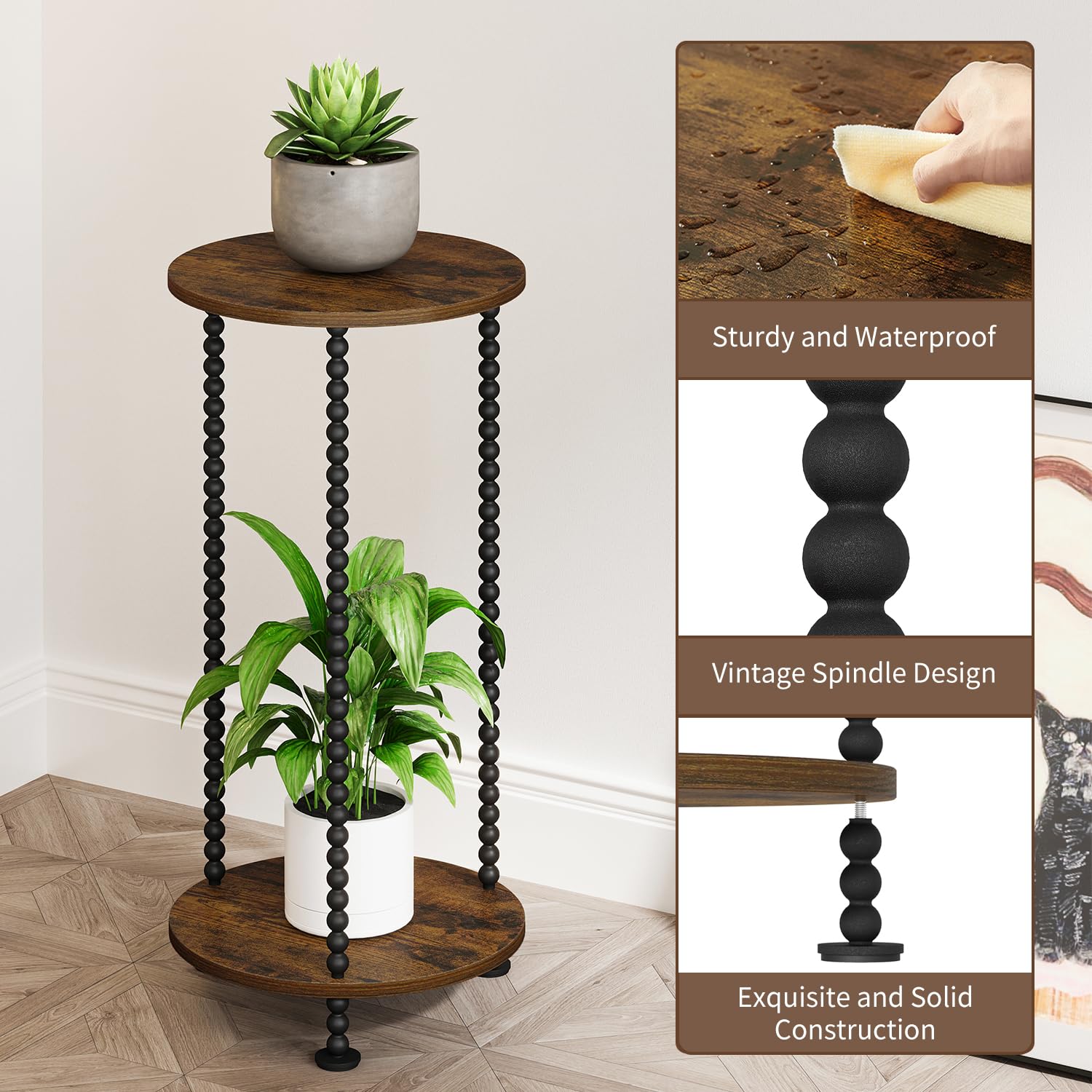 YINMIT sturdy metal legs ensure stability on wood or tile floors.