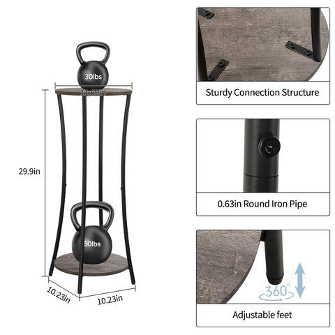 YINMIT two-tier display lets you mix plant heights for depth.