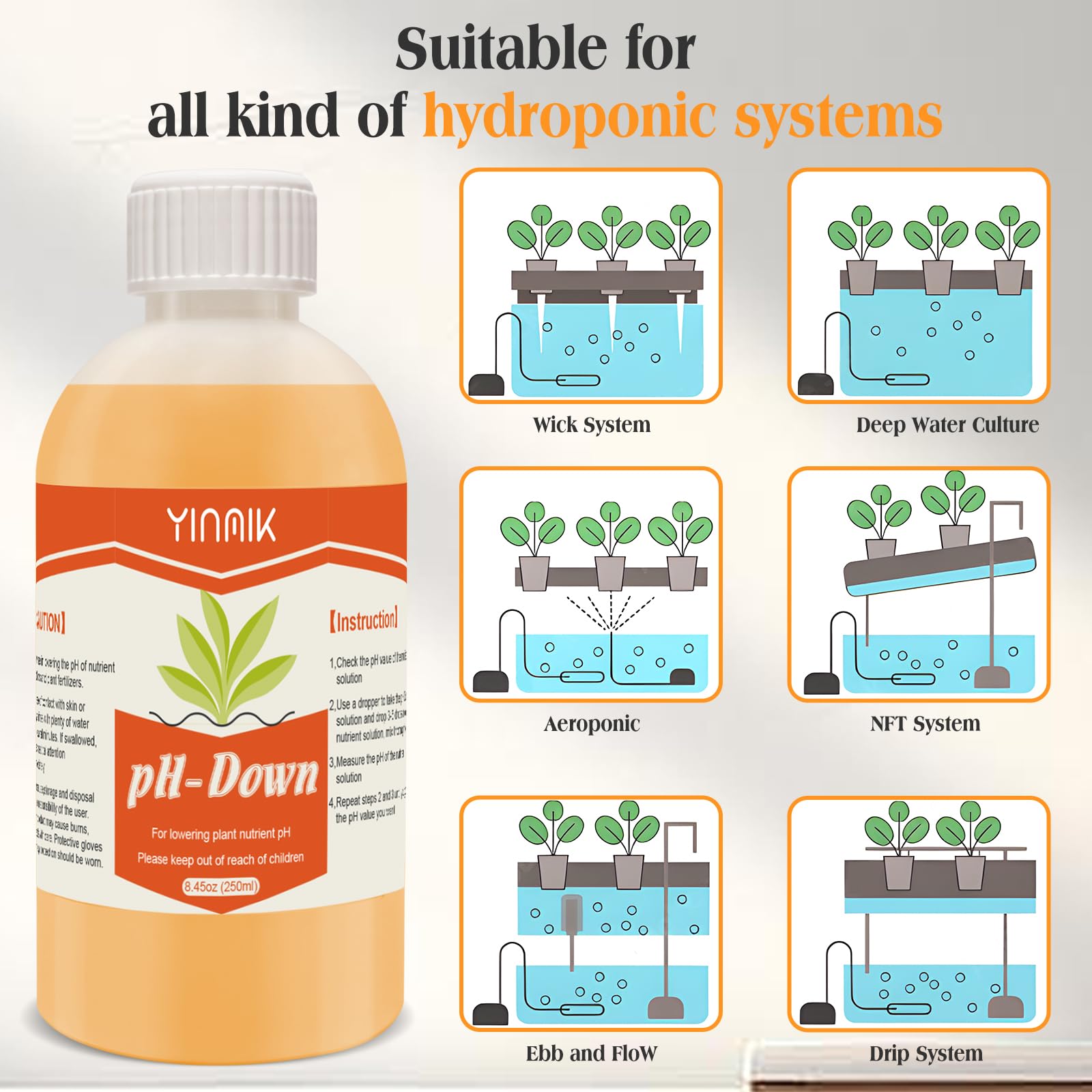 YINMIK leak proof cap preserving product integrity during storage