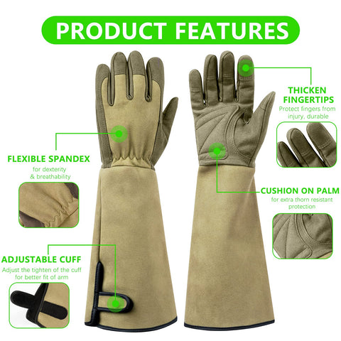 Yionaiyi durable puncture-resistant fabric withstands thorny yard work.