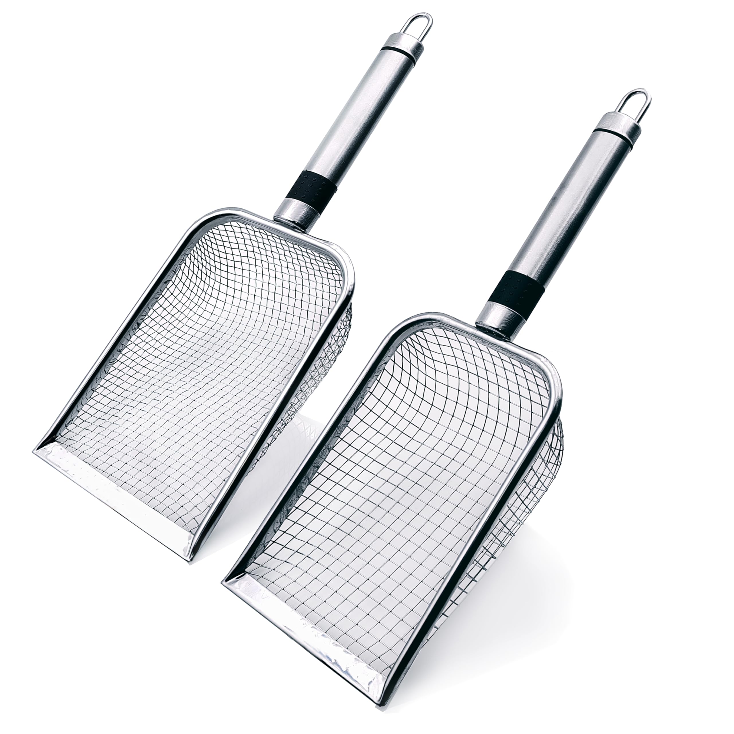 Yiqianhome gardening soil sifter two-piece set enables quick debris removal in soil
