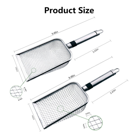 Yiqianhome stainless steel handle detail shows durable construction for daily sifting