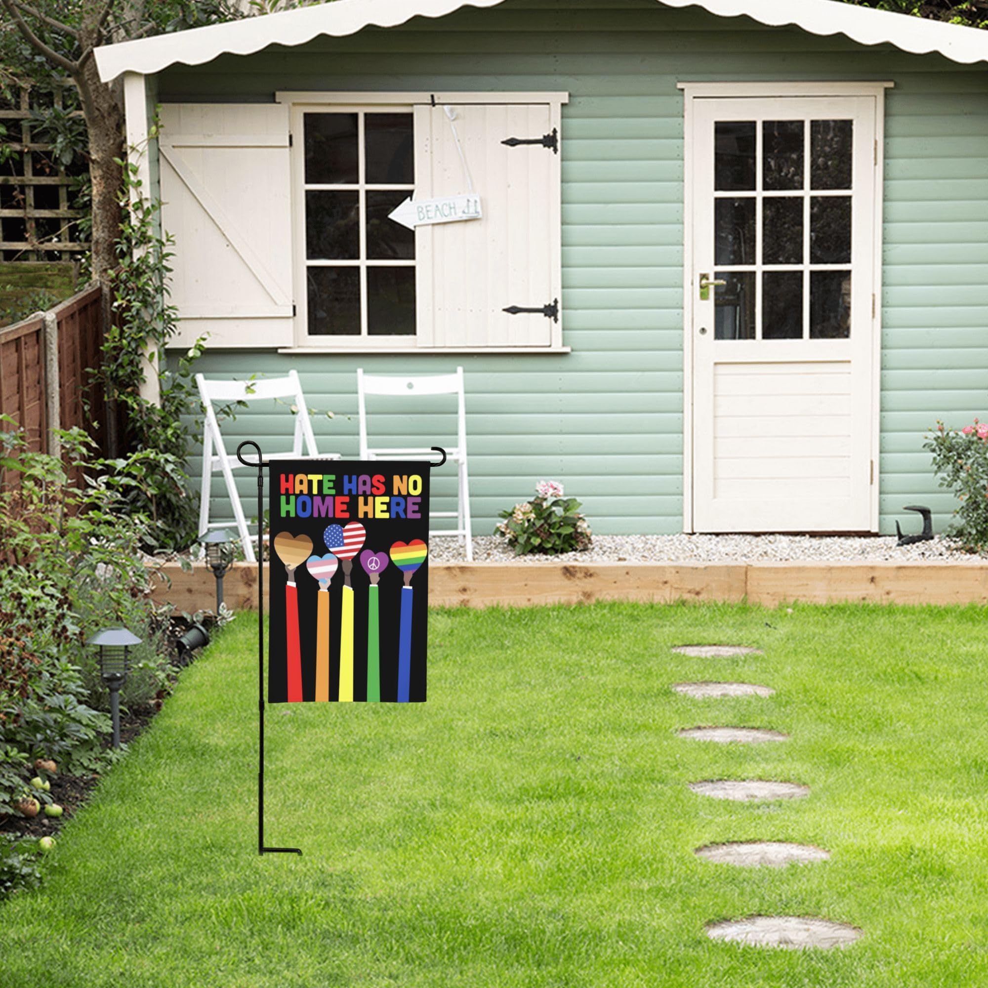 YISDZSW Pride flag is lightweight and easy to hang on any display