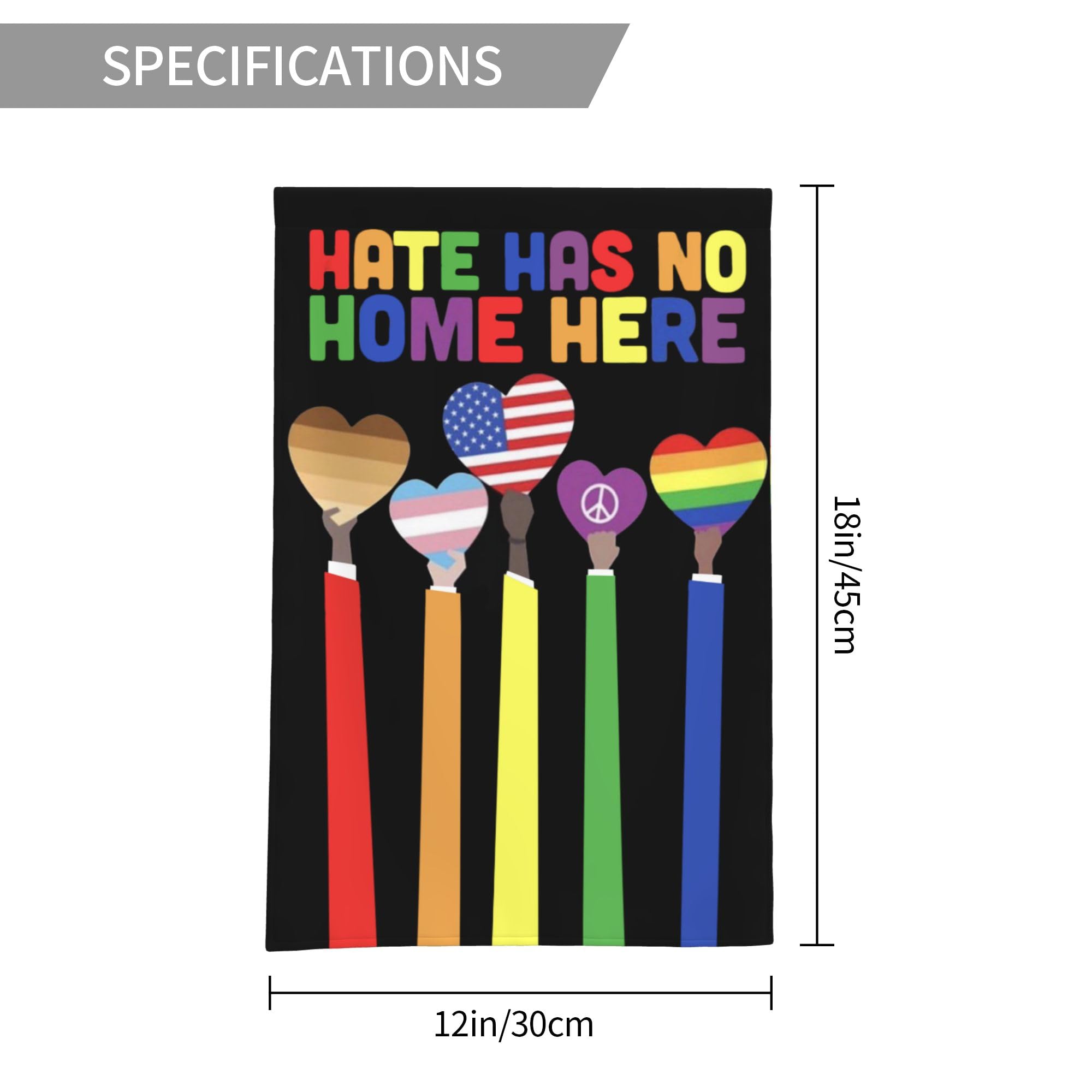 YISDZSW Pride flag with rainbow colors for inclusive outdoor decor