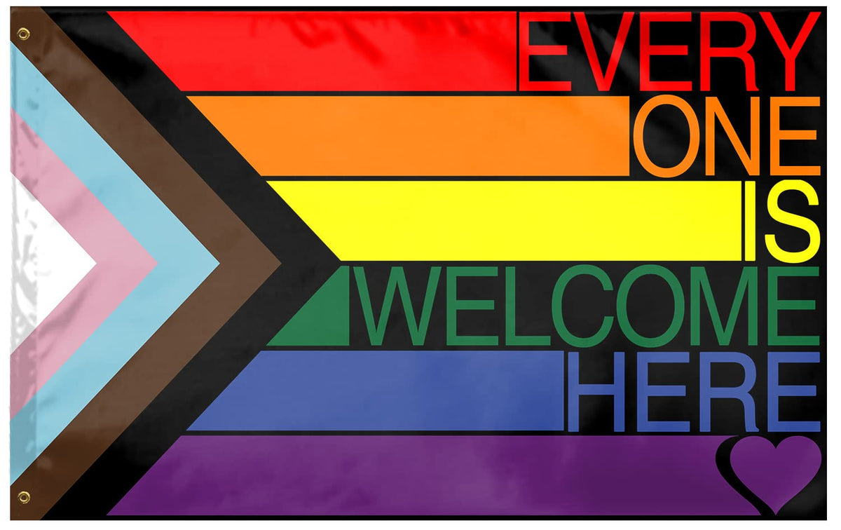 YISDZSW Progress Pride Flag outdoor 3x5 flag for yard display with weather resistance.