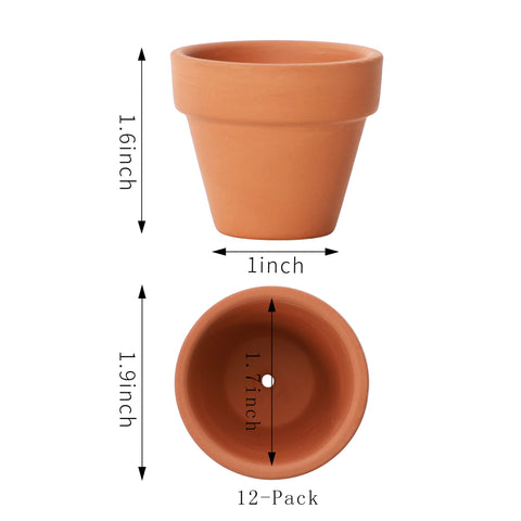Yishang terracotta pot with drainage holes for healthy mini plants.